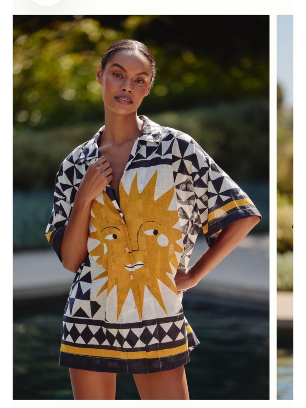 Celandine x Wool + Nature Buttondown Shirt Small Sun